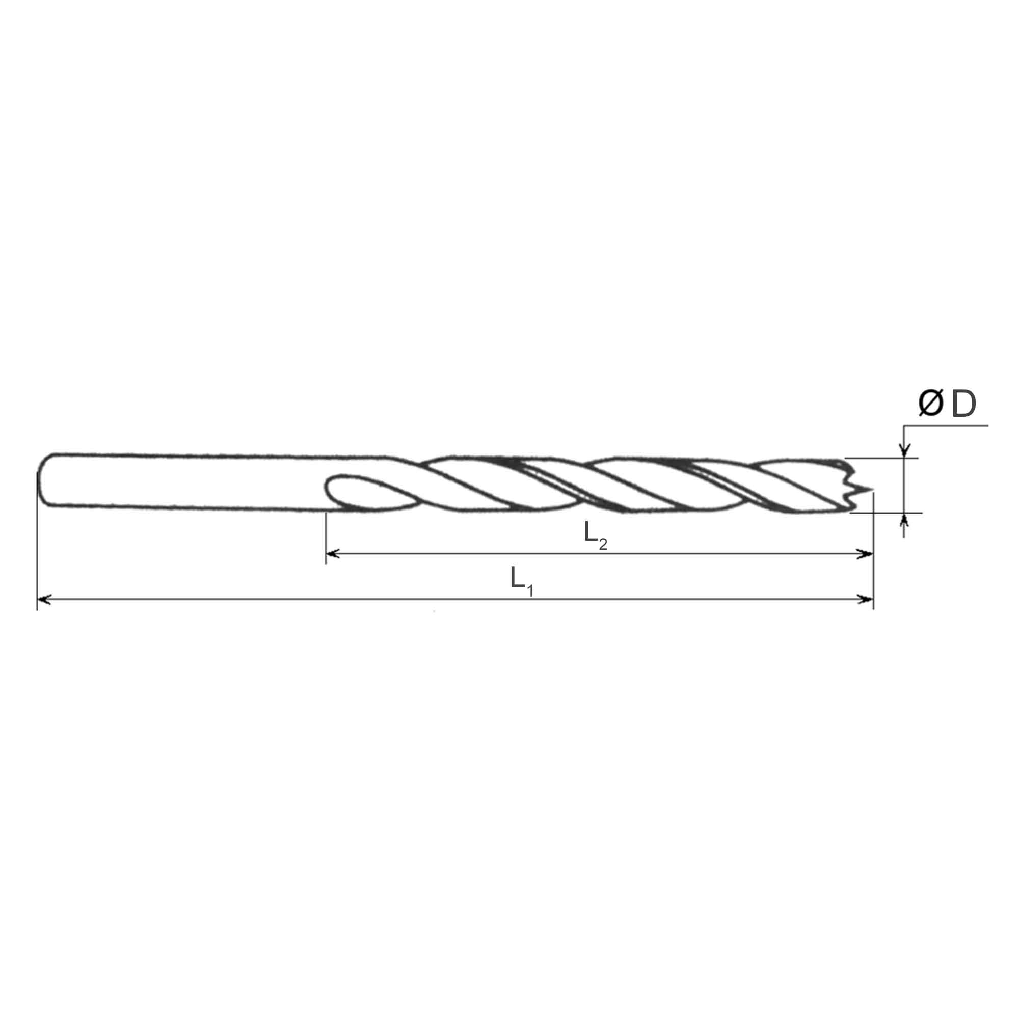 Сверло по дереву 14,0x159/112мм раст. хв. 10мм CrV H-Tools 3010-1140