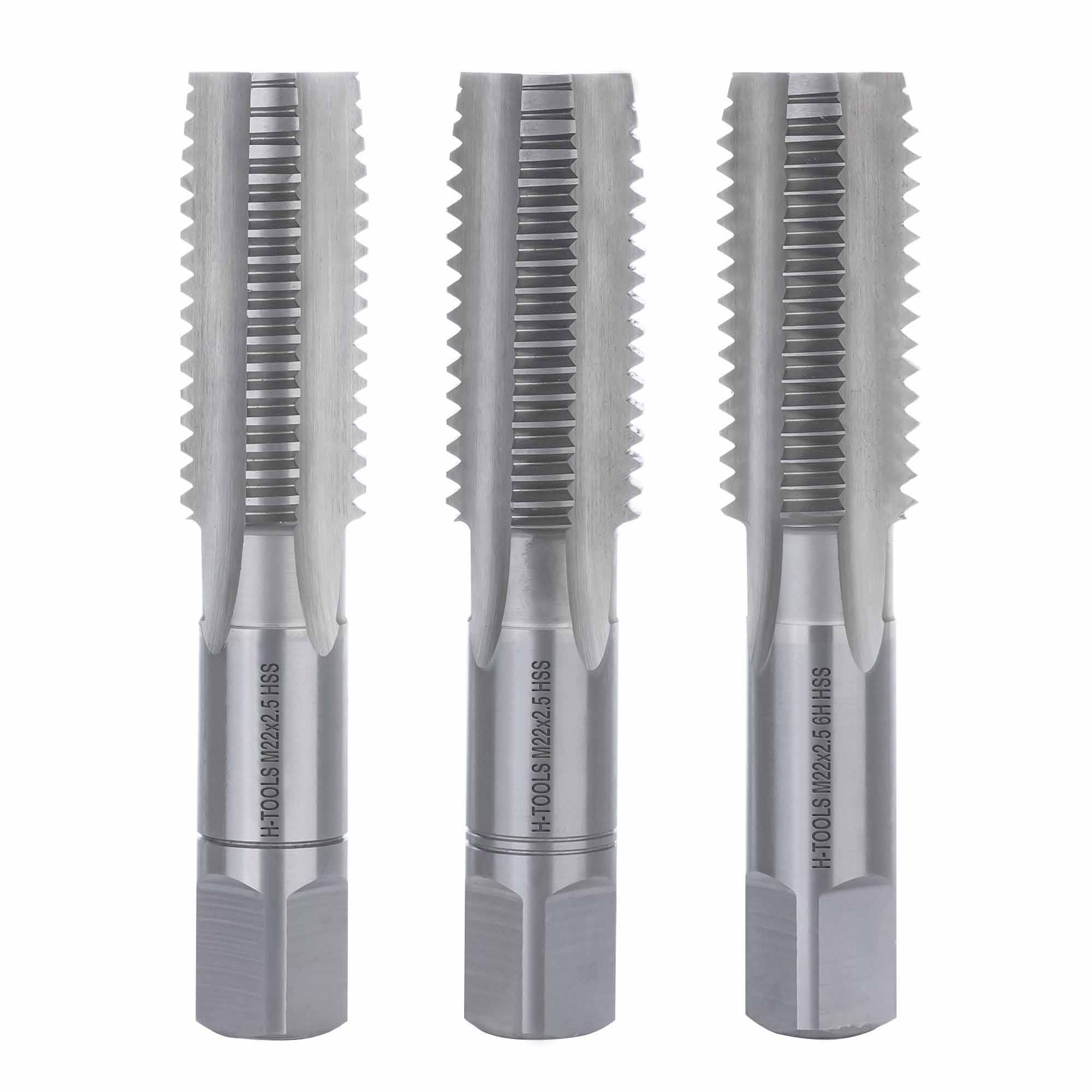 Набор метчиков 3шт H-Tools HSS-G DIN352 6h М22х2,5 230220HT