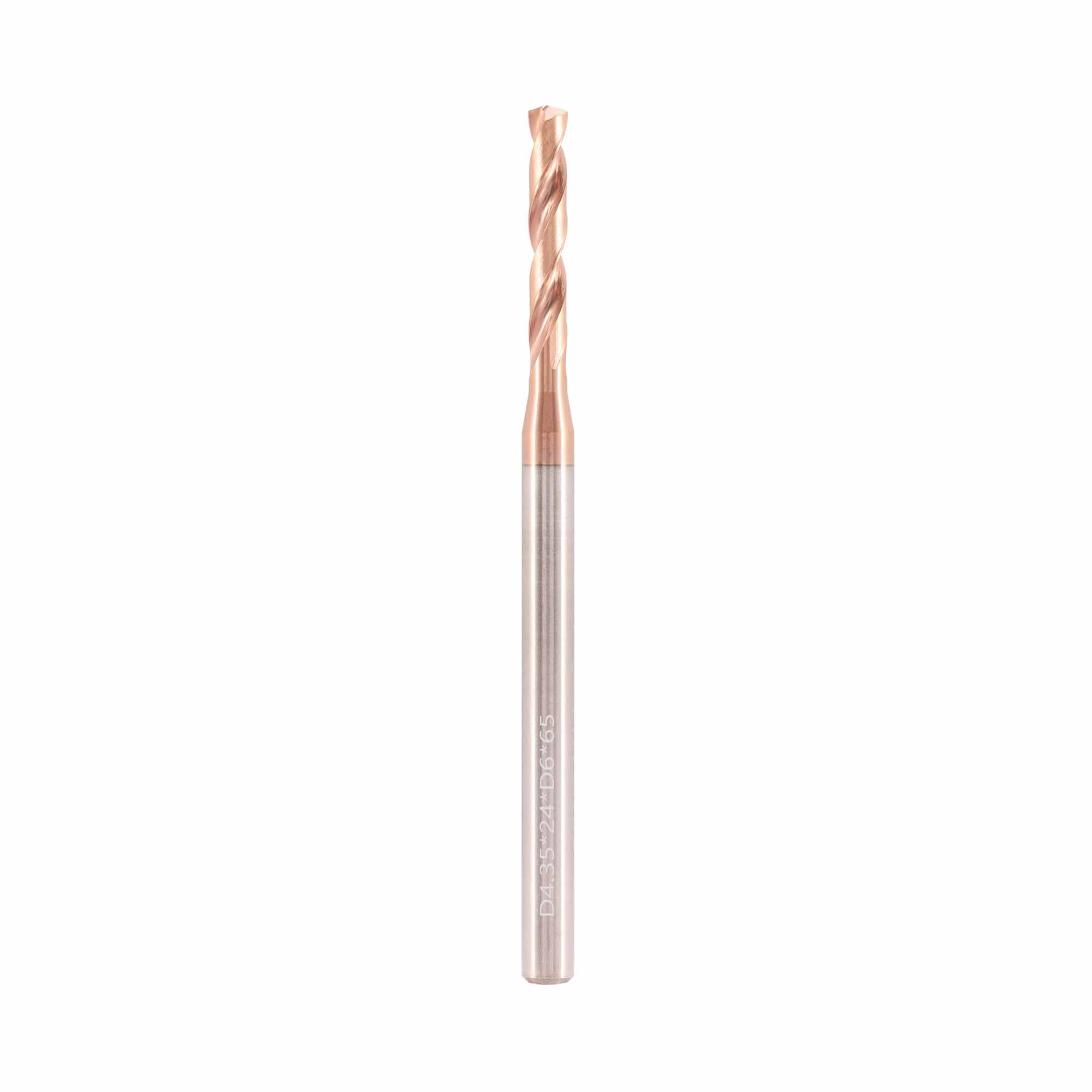 Сверло твердосплавное 4,35x65/24мм d06 VHM TiSiN 140° 60HRC BSKT BSE066D006-4,35