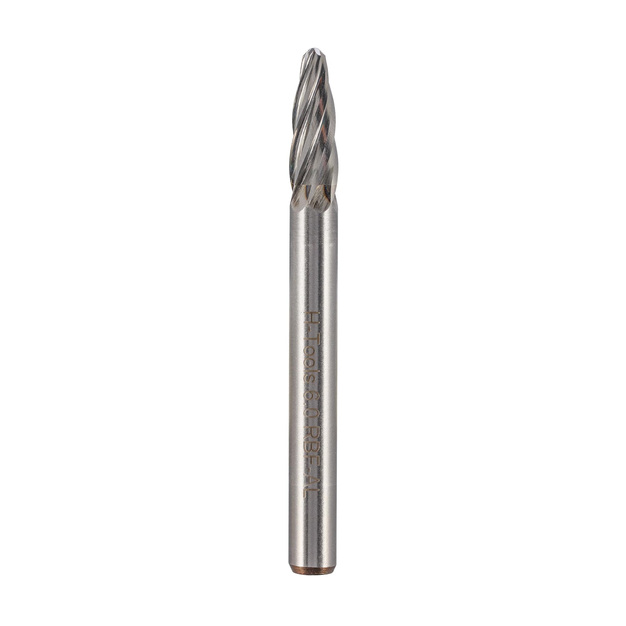 Бор-фреза твердосплавная H-Tools F(RBF) 6,0x18x63x6мм HM ALU 116030AHT