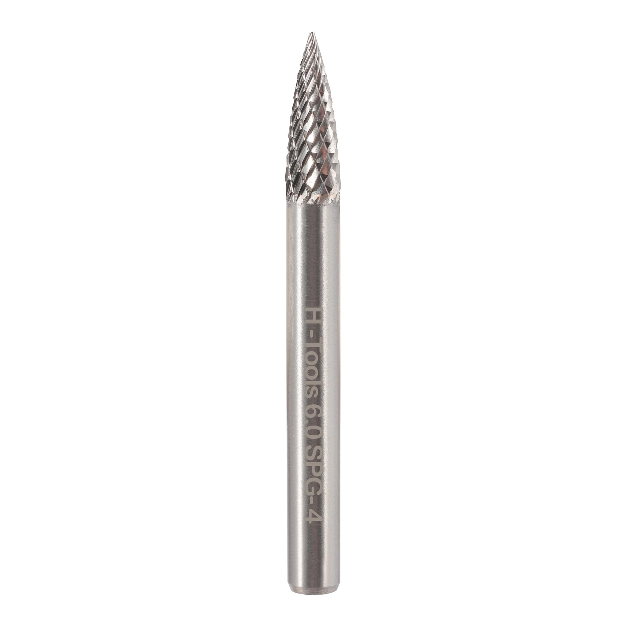 Бор-фреза твердосплавная H-Tools G(SPG) 6,0x18x58x6мм HM 116025HT