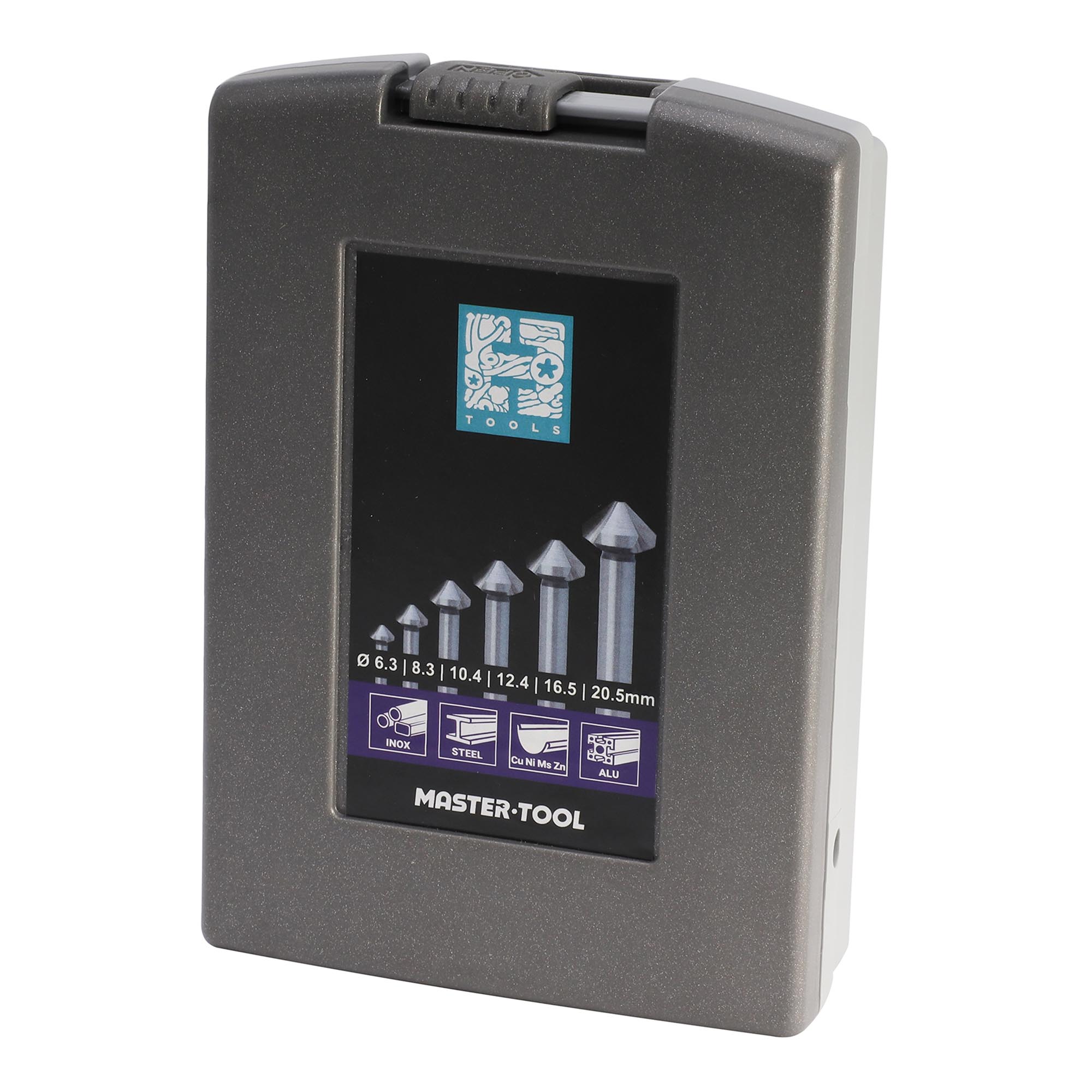 Набор зенковок H-Tools 90° 6,3-20,5мм HSSE-Co5 3z 6шт 745806EHT