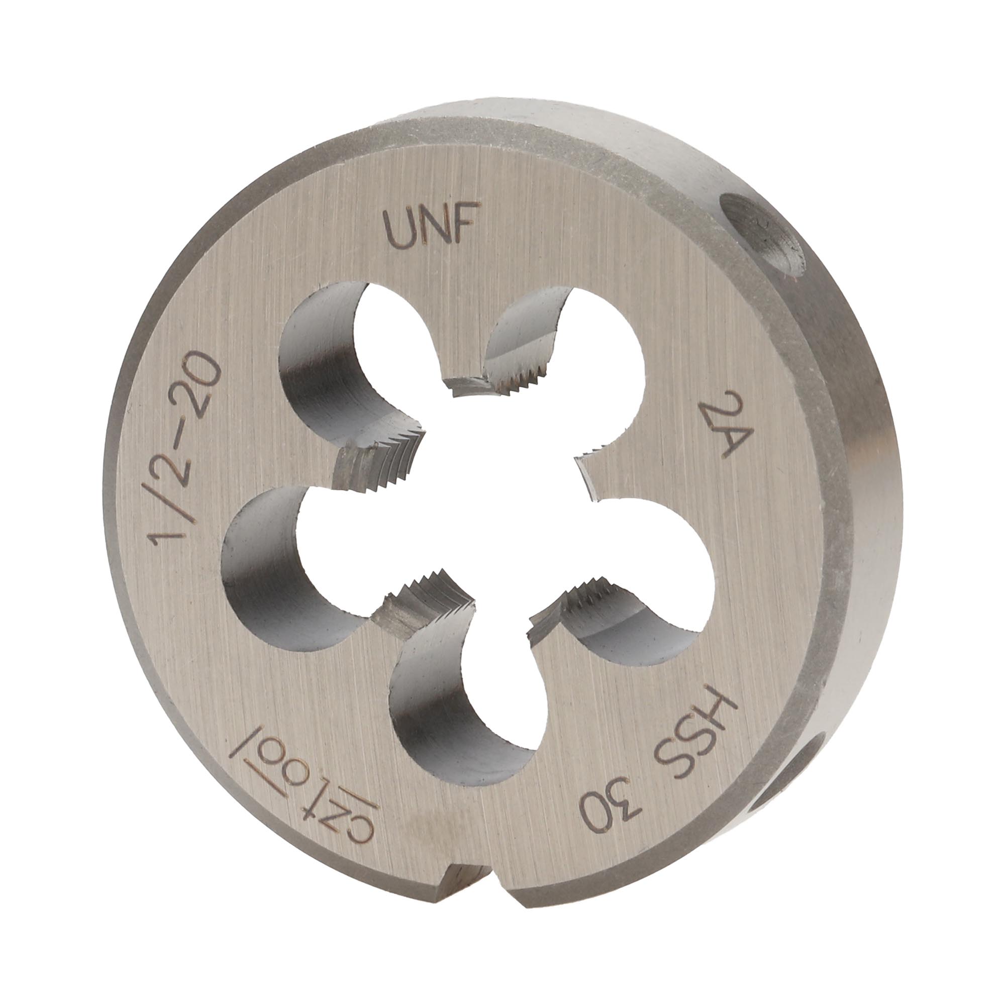 Плашка дюймовая Bucovice Tools UNF 1/2"-20 HSS DIN EN 22568 2A 38x10мм 246120BT