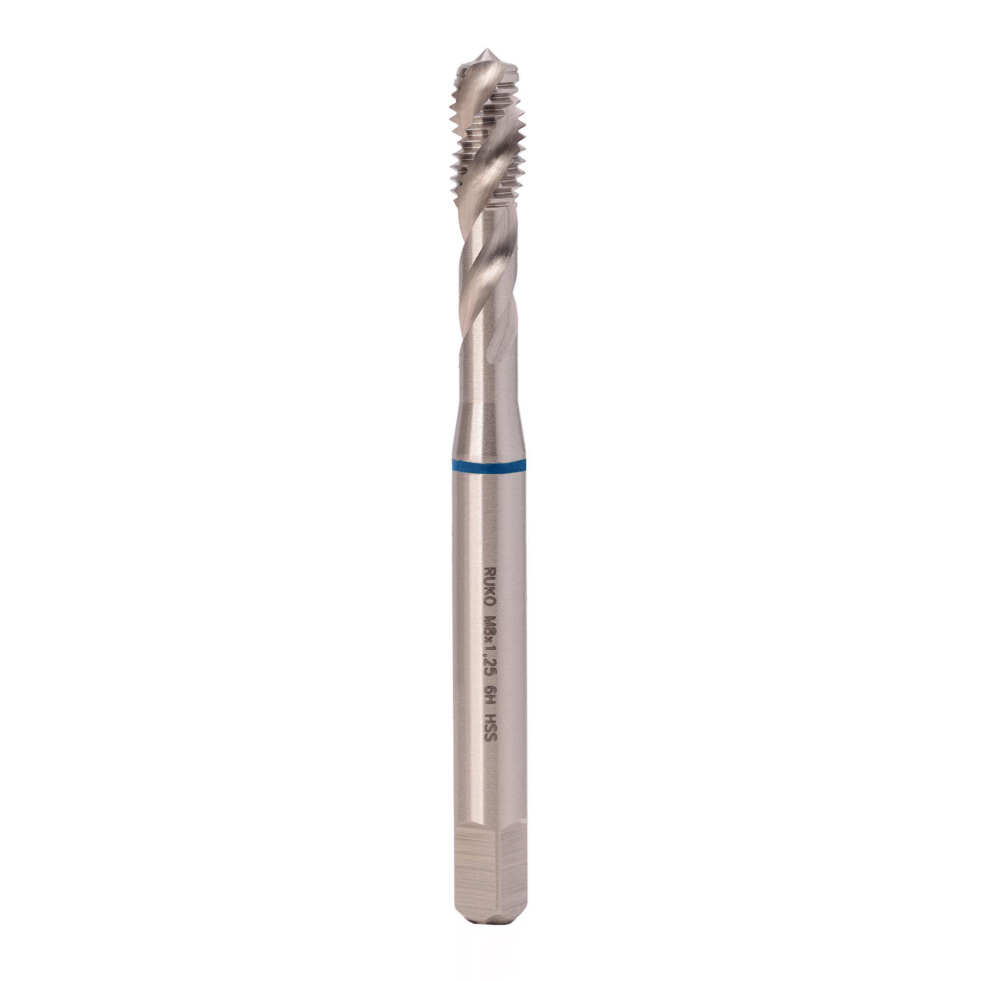 Метчик винтовой машинный Ruko HSS-G DIN371 6h метрическая резьба М8х1,25 234080