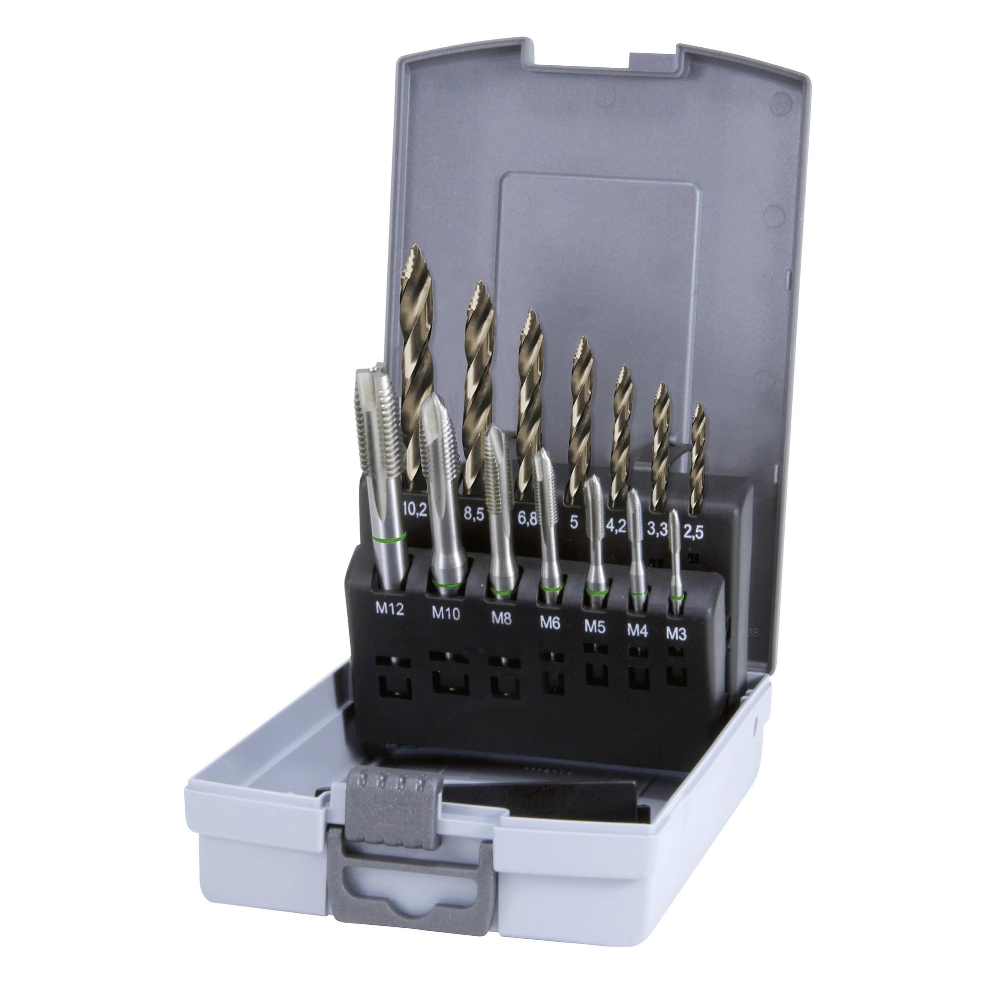 Набор машинных метчиков Ruko M3-M12 HSSE DIN371/376 14пр 259048ERO