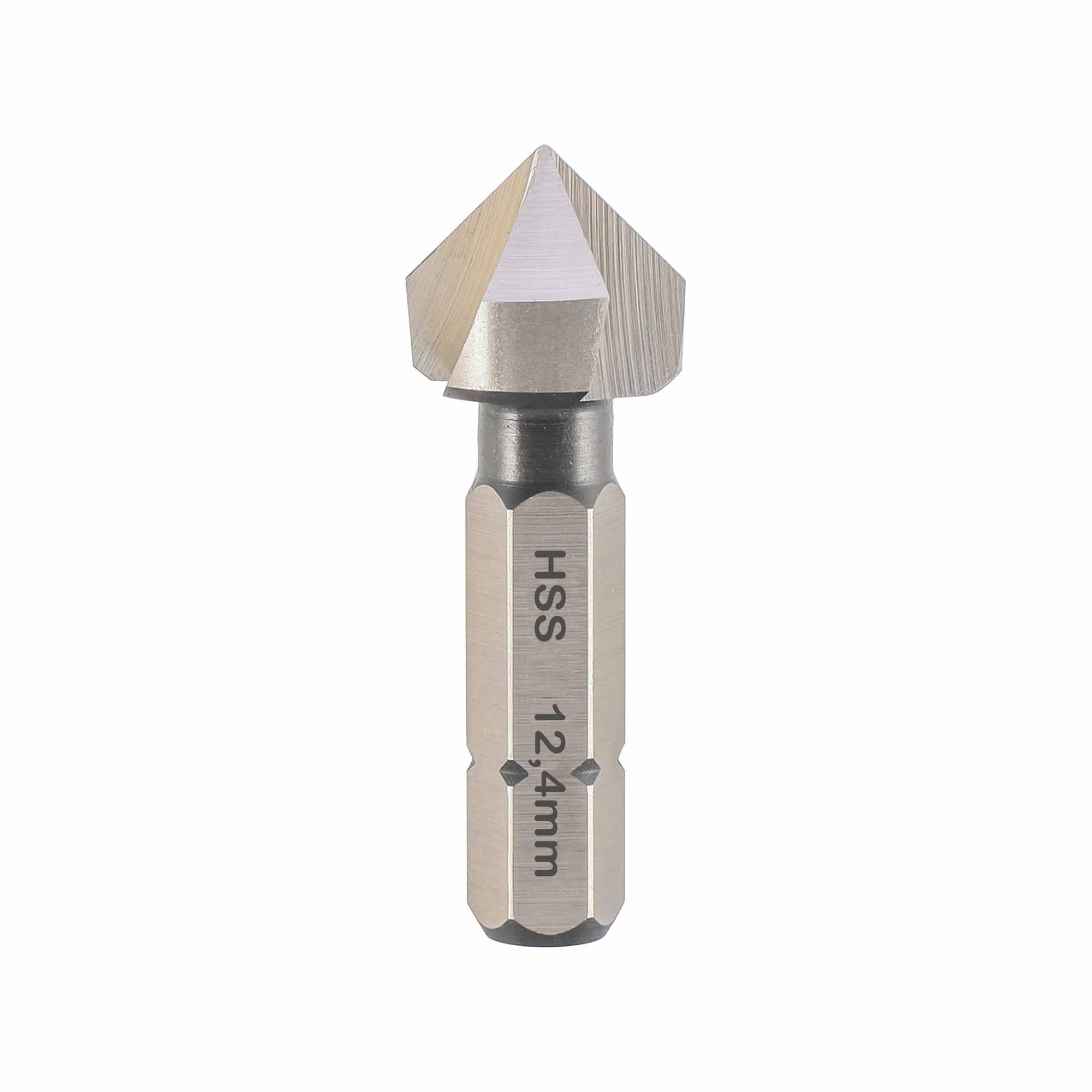 Зенковка-бита по металлу MASTER-TOOL 90° 12,4мм HSS-G 3z L42мм d1/4 102316PRO