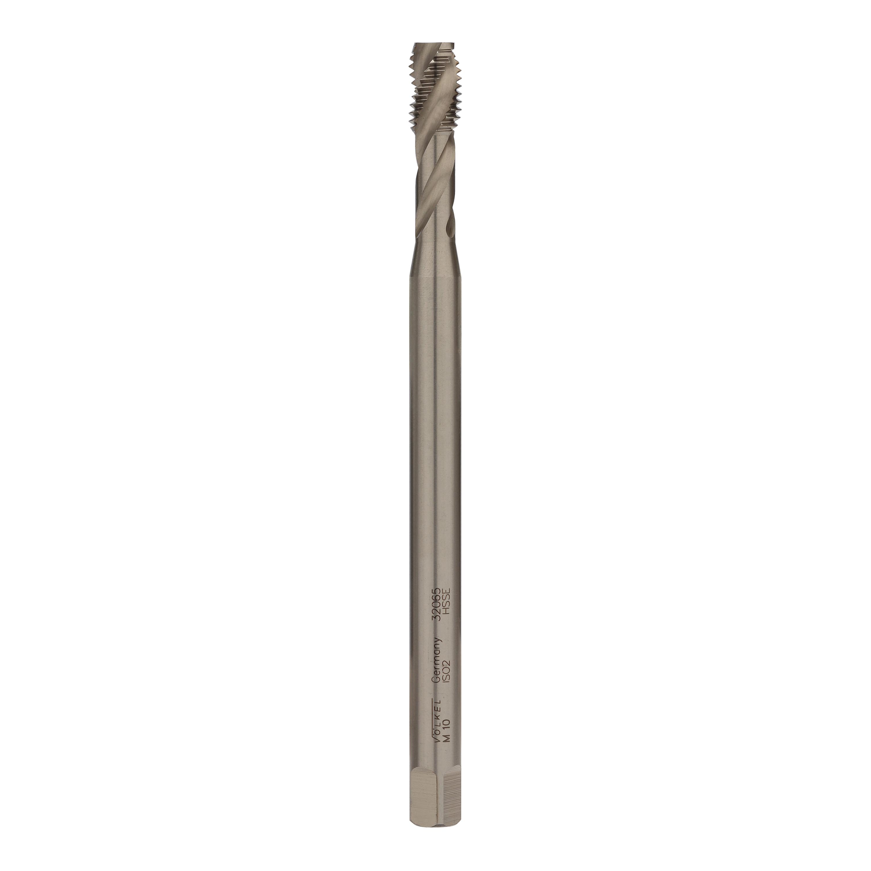 Метчик удлиненный винтовой Volkel М10х1,5 DIN371XL 150мм HSSE 6h C/2-3P 32065