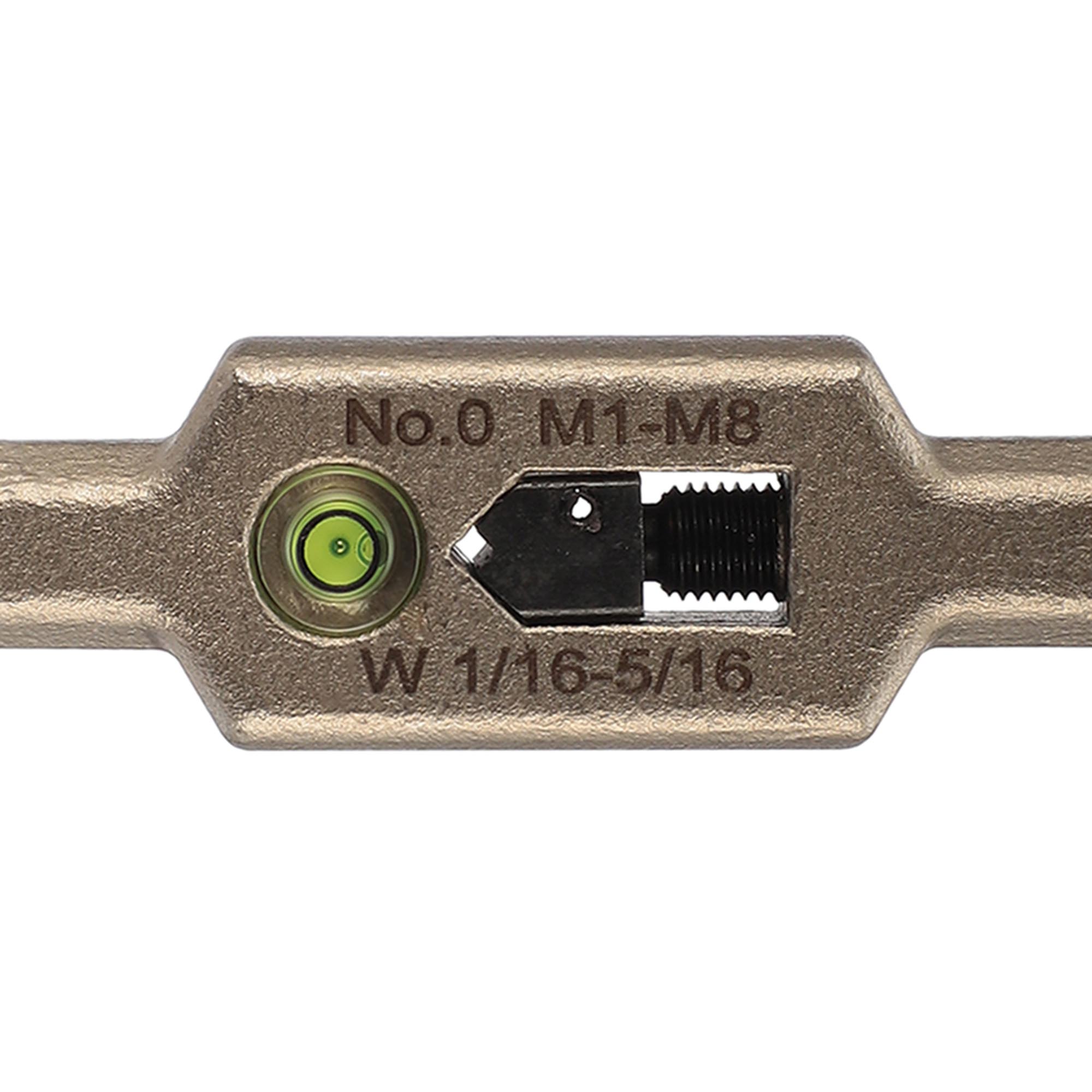 Метчикодержатель с уровнем H-Tools M1-M8 125мм DIN1814 INOX 08802020