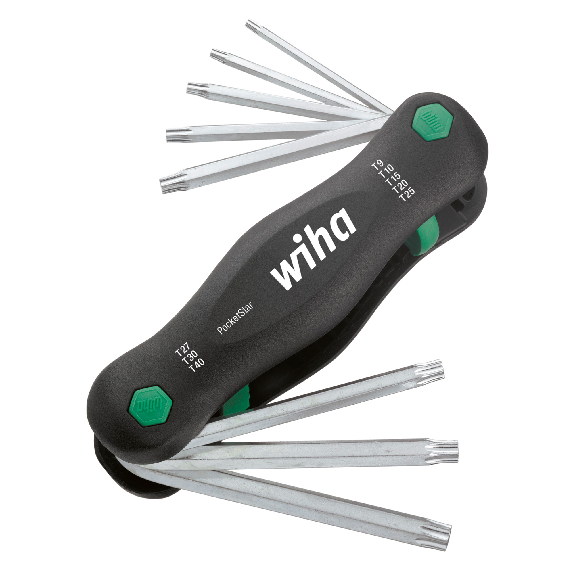 Набор ключей складных TORX T9-T40 PocketStar 8шт Wiha 363P 23047