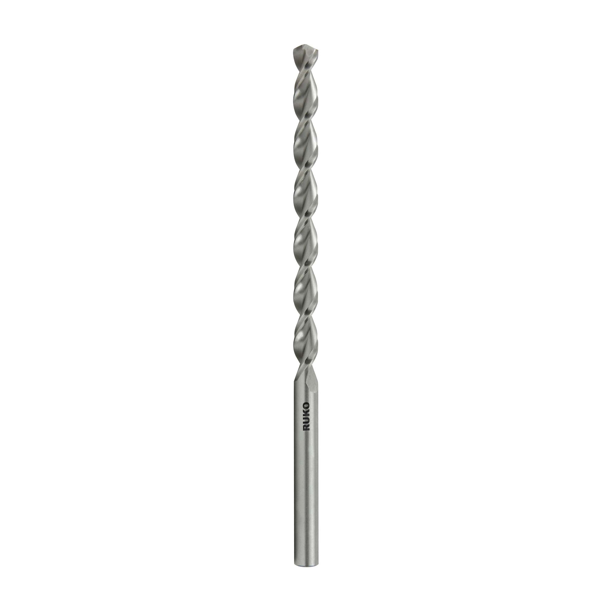 Сверло удлиненное по металлу TL3000 Ruko 8,7x175/115мм DIN340 HSSE-Co5 VA h8 10xD 130° 253087