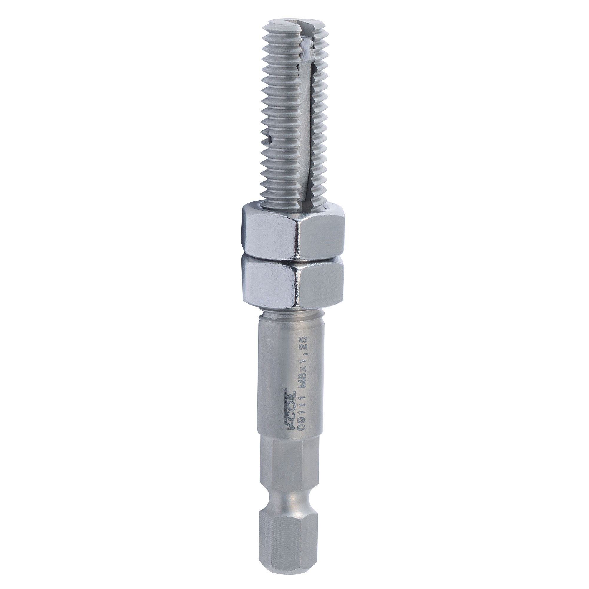 Адаптер для резьбовой вставки М 6,0х1,0 V-COIL Notch a= 1/4" Volkel 09109