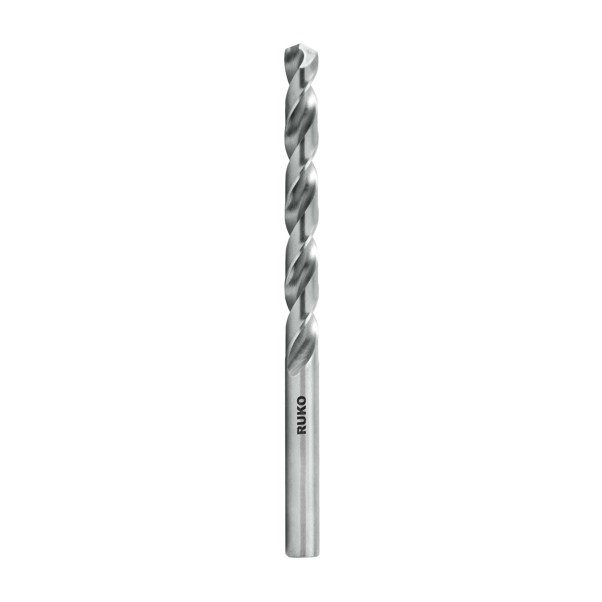 Сверло по металлу Ruko 6,4x101/63мм DIN338 HSSE-Co8 VA h8 5xD 130° 281064E