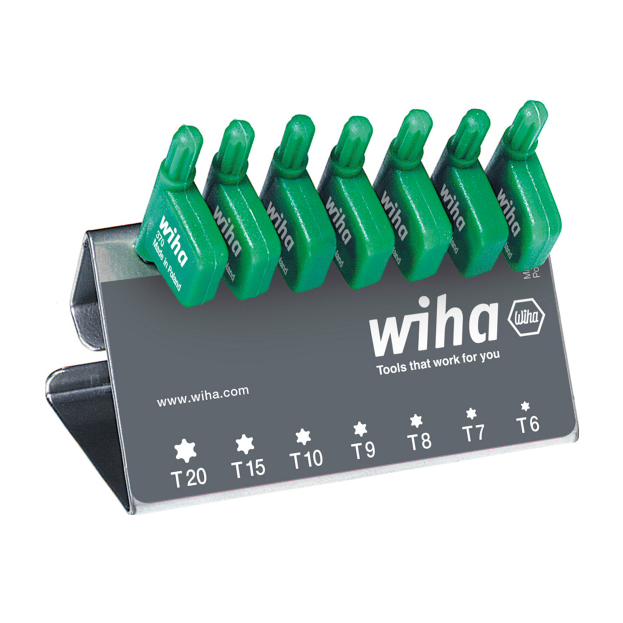 Набор ключей TORX T6-T20 (Т-образный, ручка-флажок) 7пр Wiha 365 25625