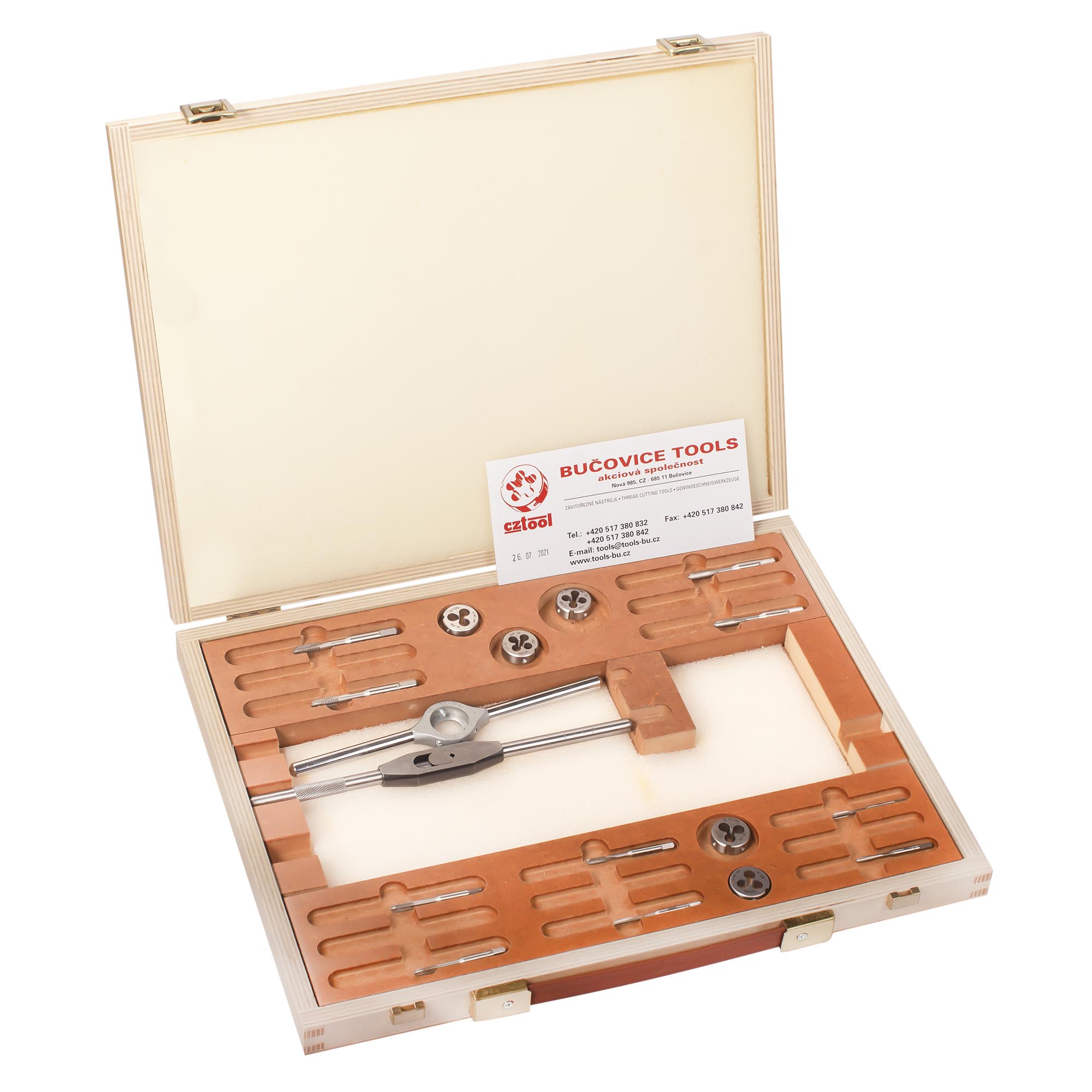 Набор метчиков и плашек Bucovice Tools UNF №5-№12 HSS 17пр 346000