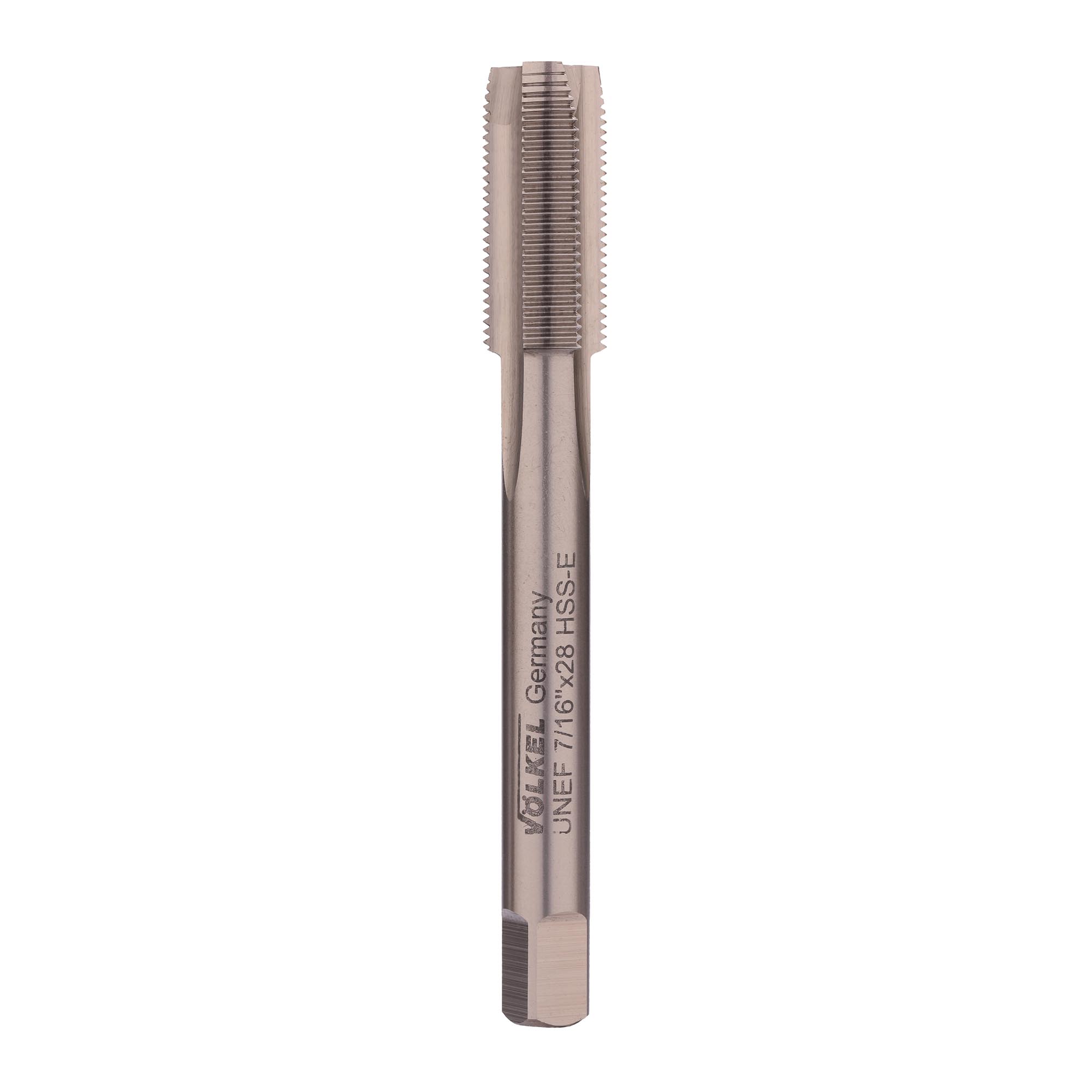 Метчик машинный Volkel HSSE ISO529 2b дюймовая резьба UNEF 7/16"-28 83324