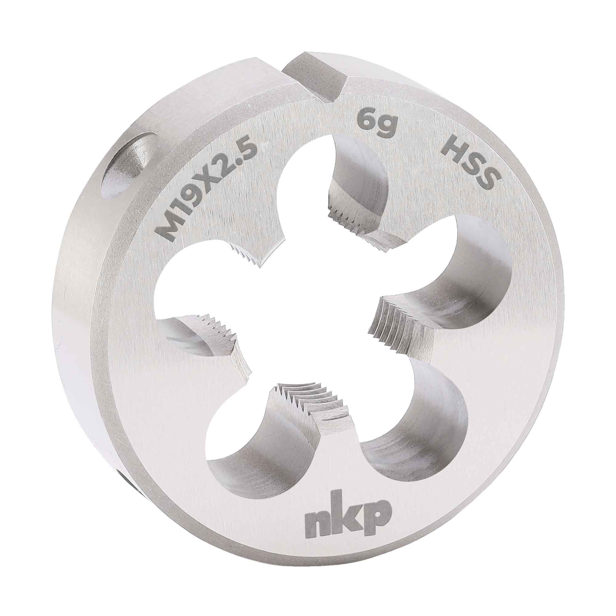 Плашка NKP М19х2,5 DINEN22568 HSS 6g 45х18мм 240190N