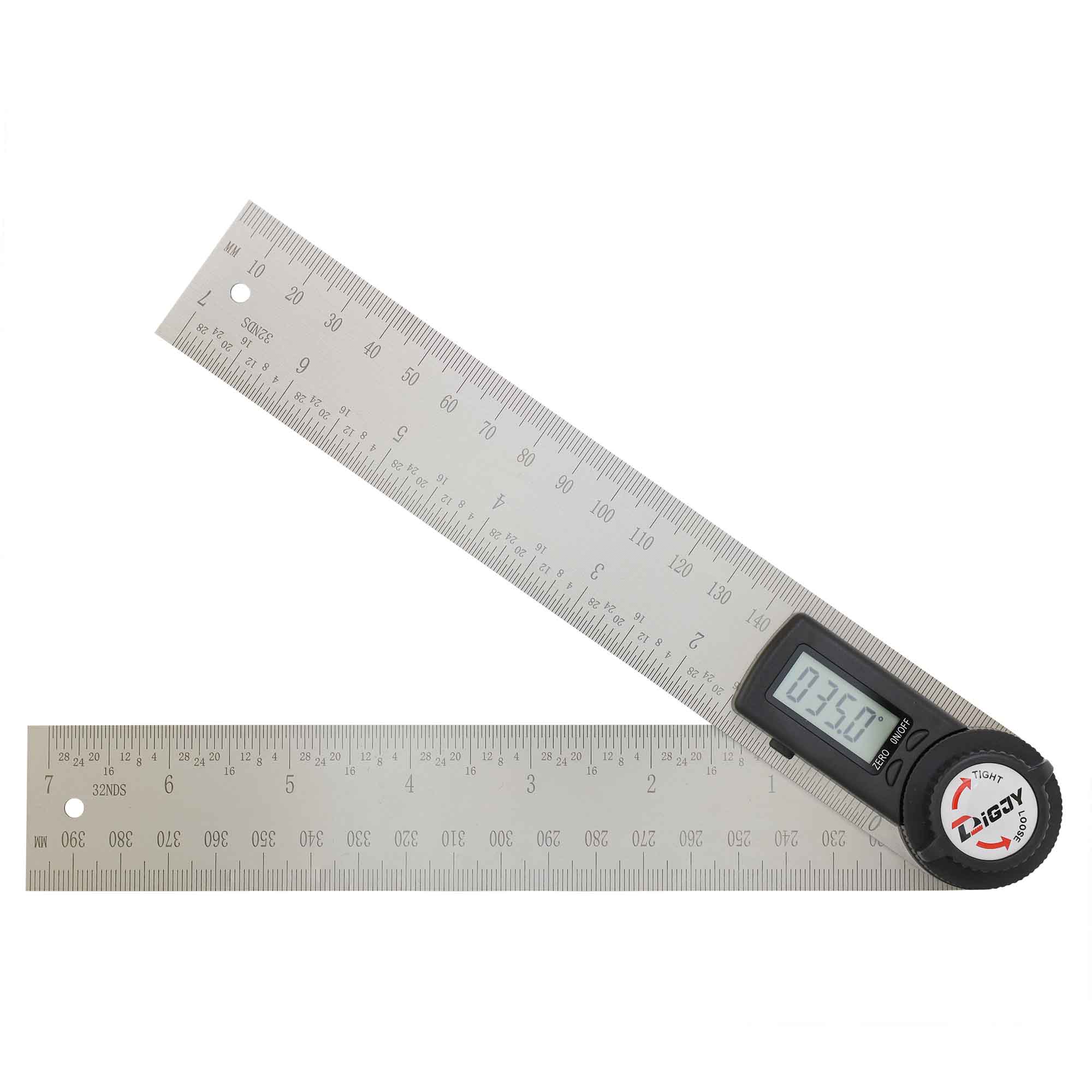 Угломер электронный универсальный DIGJY 0-360° 0,1° 218мм INOX 82305-200D