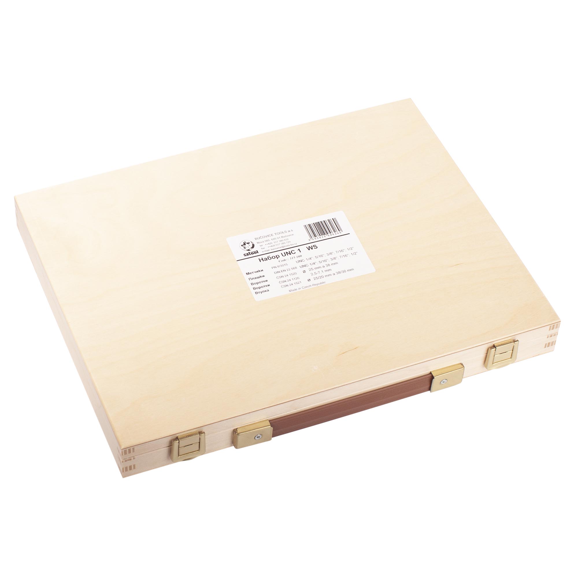 Набор метчиков и плашек Bucovice Tools UNC 1/4"-1/2" 115CrV3 25пр 315100