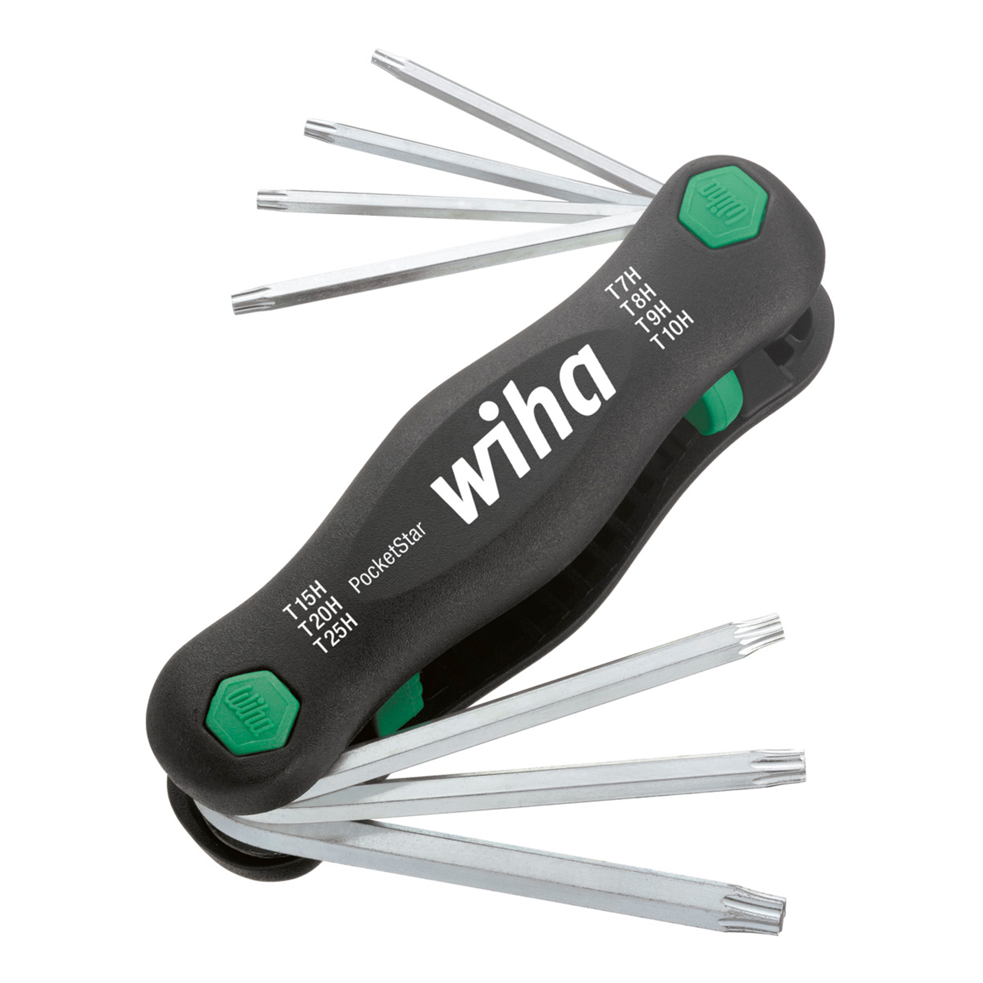 Набор ключей складных TORX Tamper T7H-T25H PocketStar 7шт Wiha 363TRP 25128