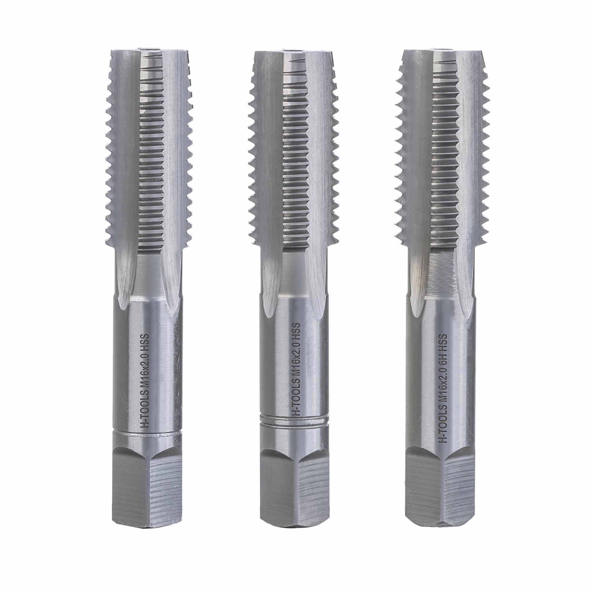 Набор метчиков 3шт H-Tools HSS-G DIN352 6h М16х2,0 230160HT
