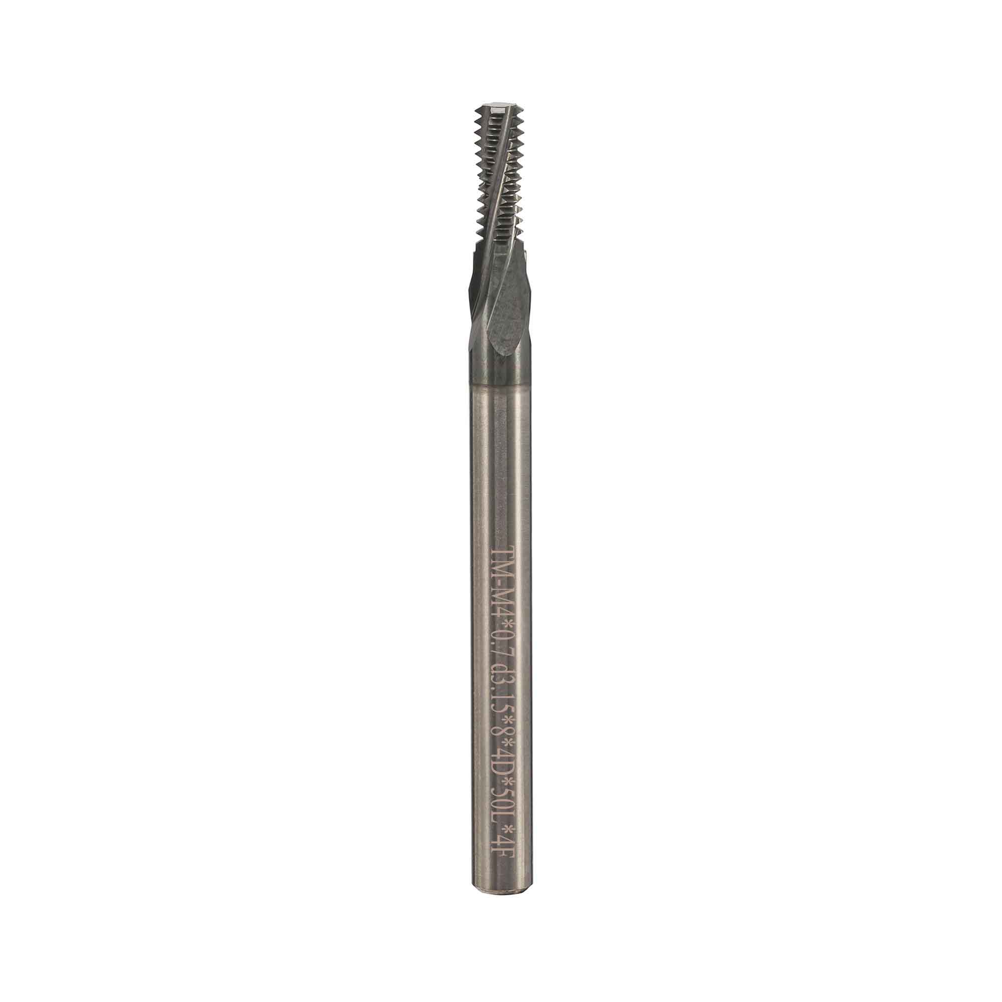 Резьбофреза полнопрофильная М 4,0х0,7 52Hrc AlCrN 2xD 4F 60° BSKT BSE000F002