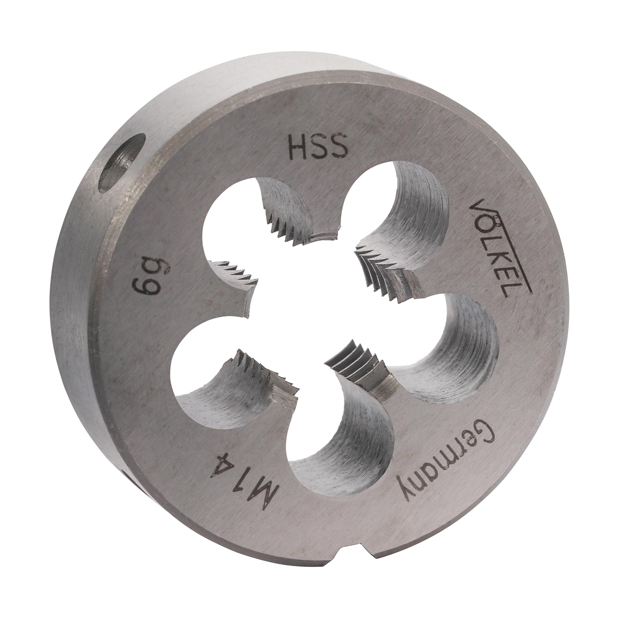 Плашка Volkel М14х2,0 HSS DIN EN 22568 6g 38х14мм V27454