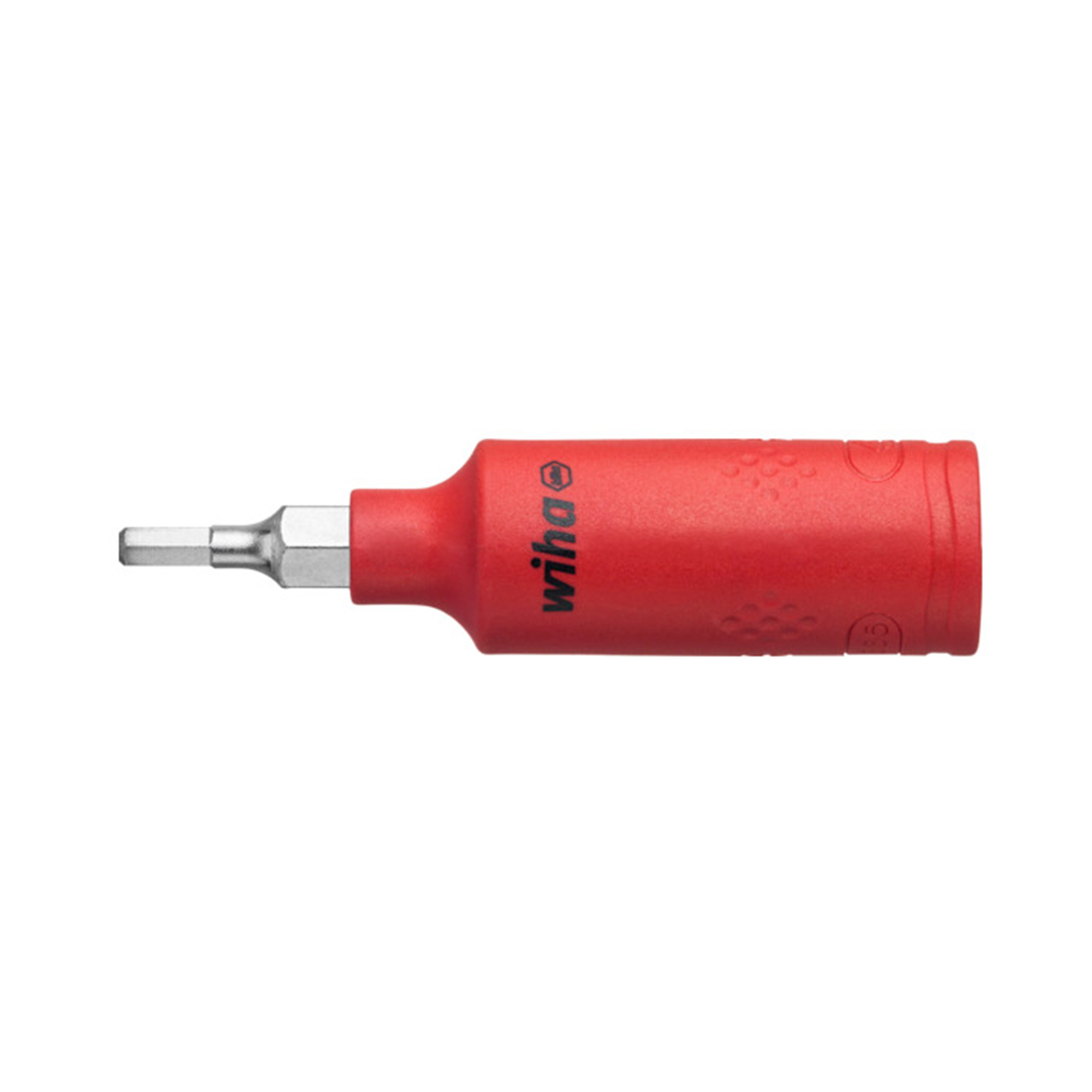 Головка-бита торцевая диэлектрическая VDE HEX 8,0 х65мм 1/4" Wiha 7209NHS 43113
