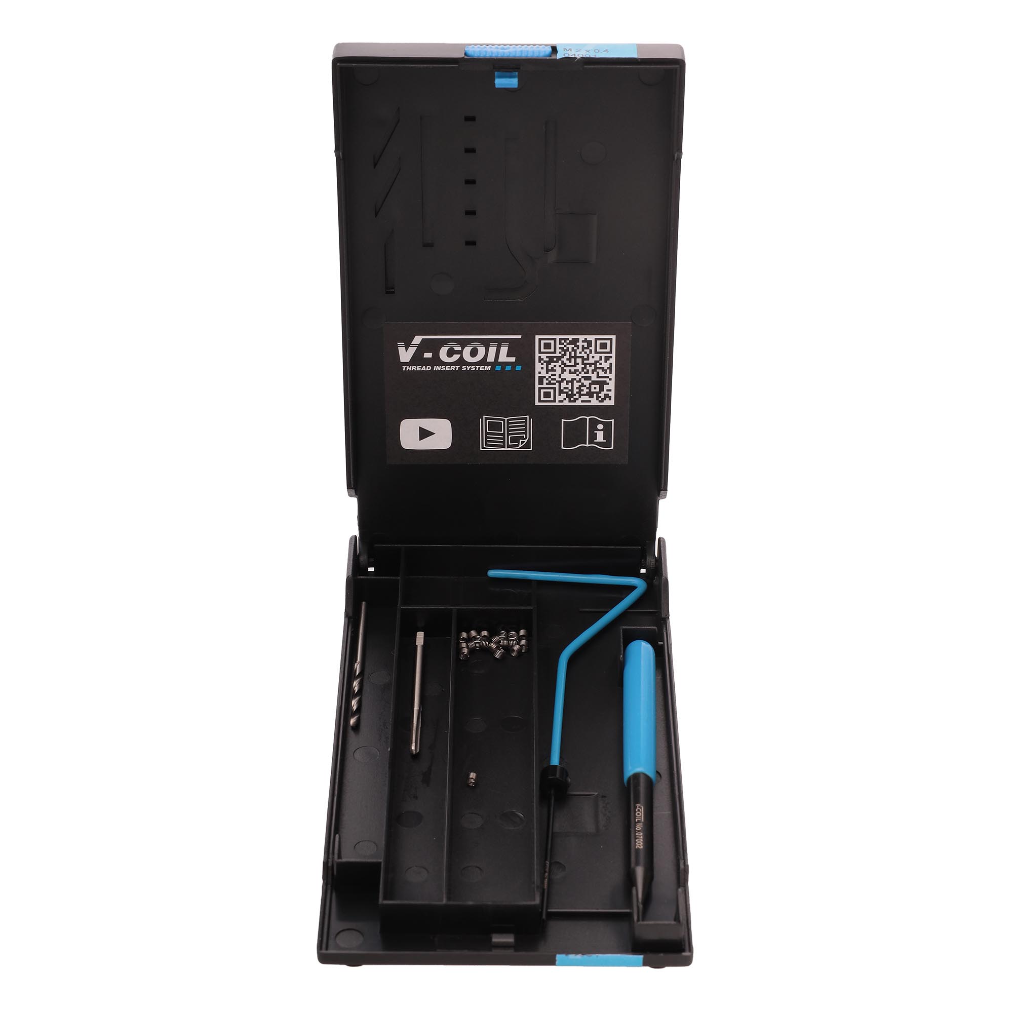 Набор для восстановления резьбы М 2,0х0,4 24пр V-Coil Volkel 04001