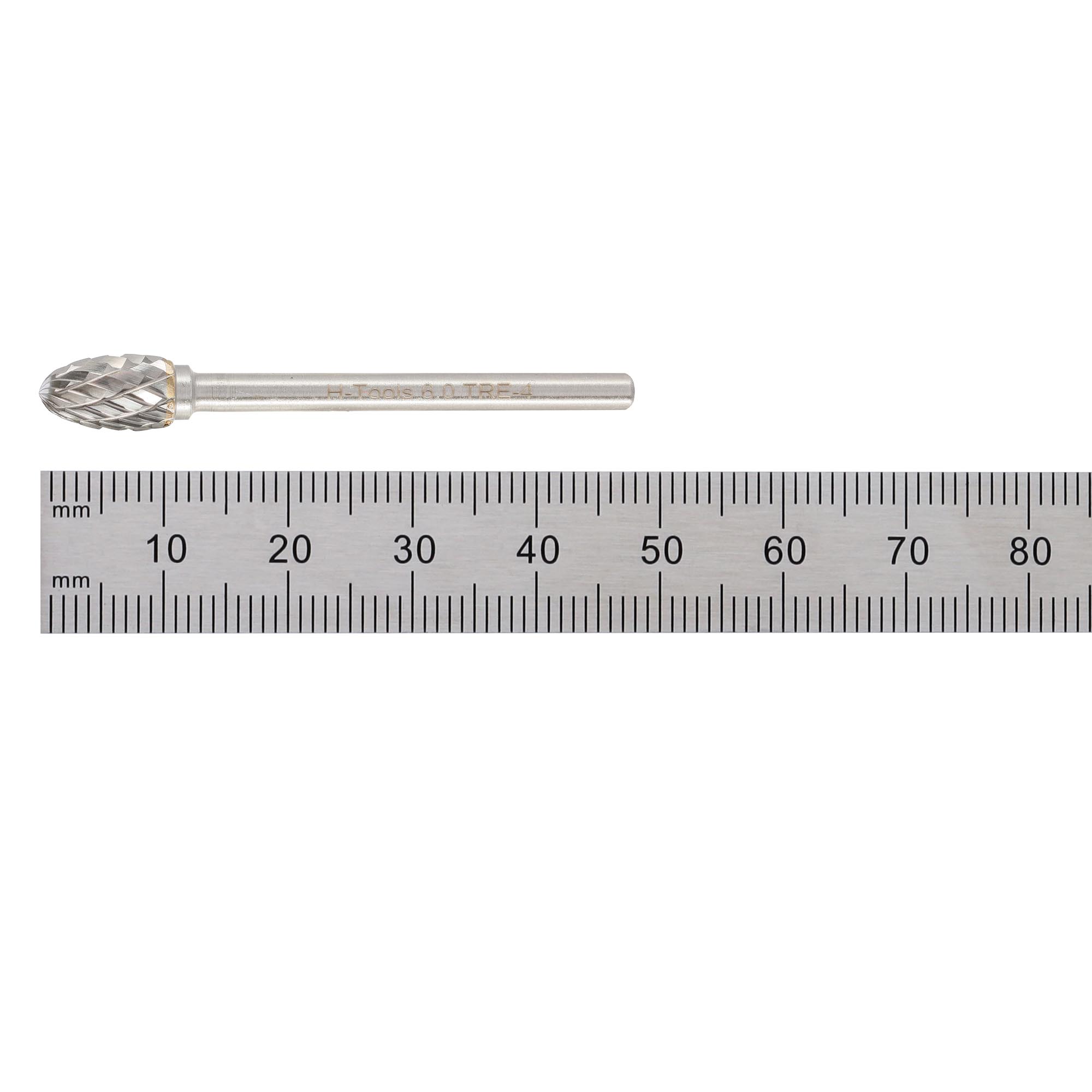 Бор-фреза твердосплавная H-Tools E(TRE) 6,0x10x37x3мм HM 116243HT