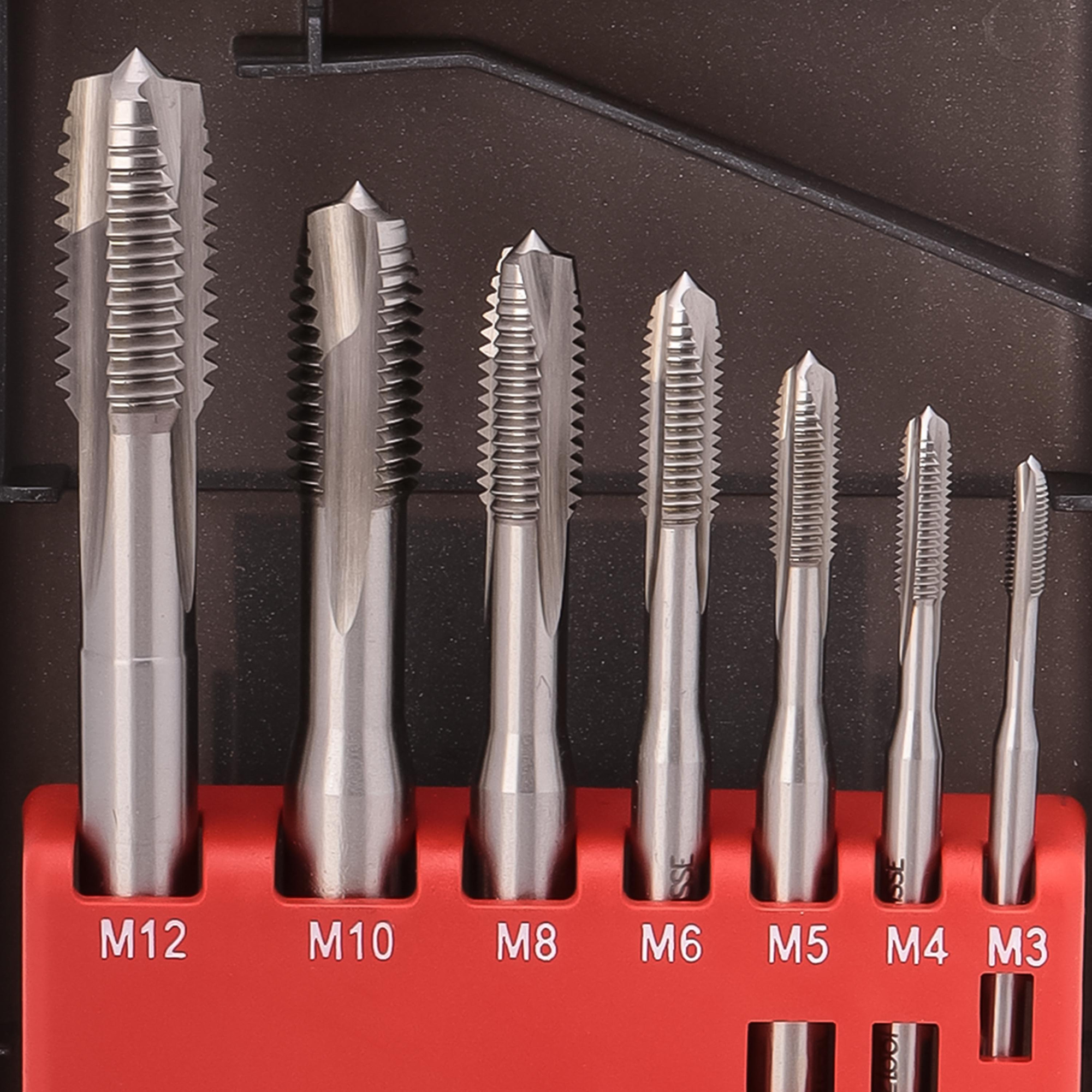 Набор машинных метчиков Bucovice Tools M3-M12 HSSE DIN371/376 7пр 105003