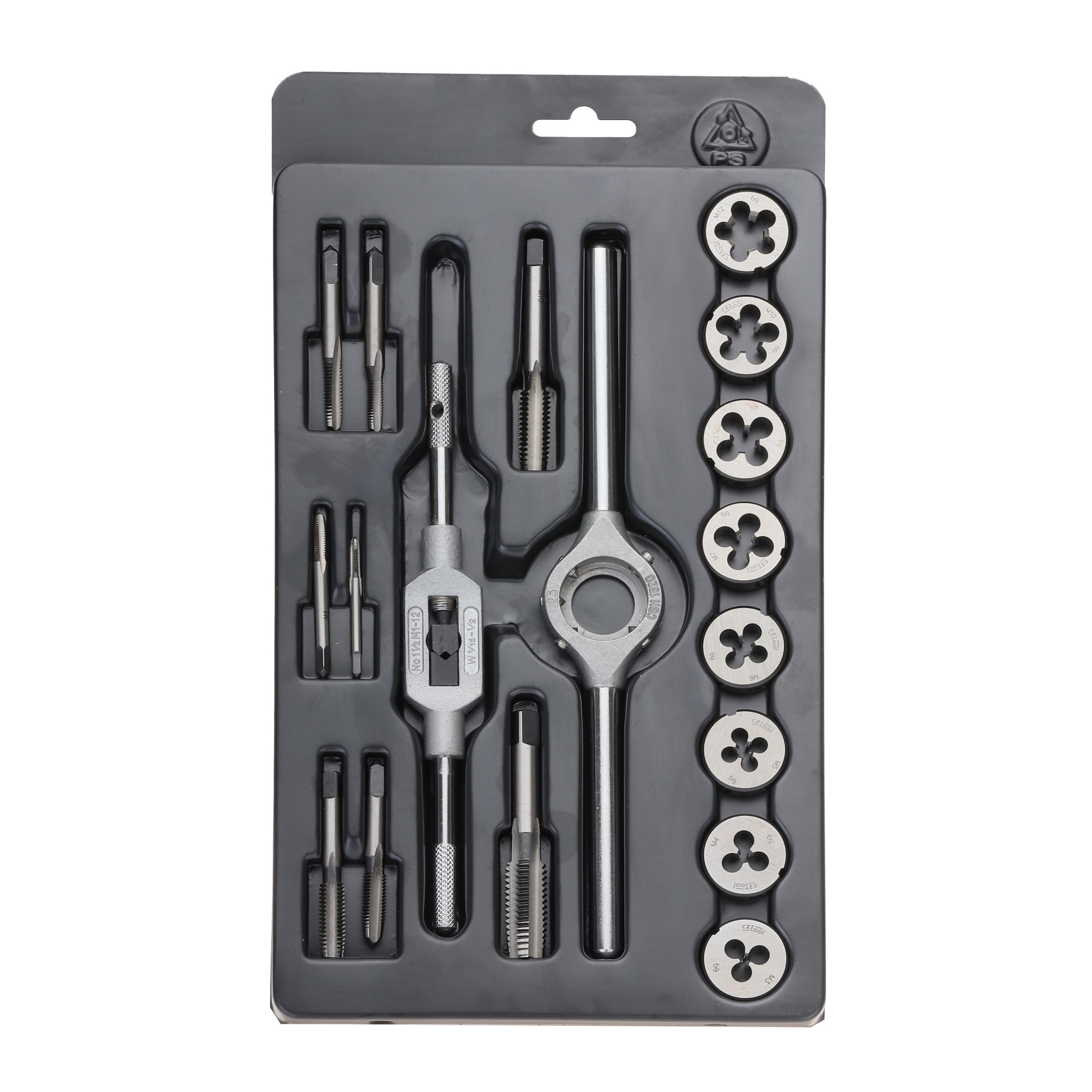Набор метчиков и плашек Bucovice Tools M3-M12 HSS 18пр 340125