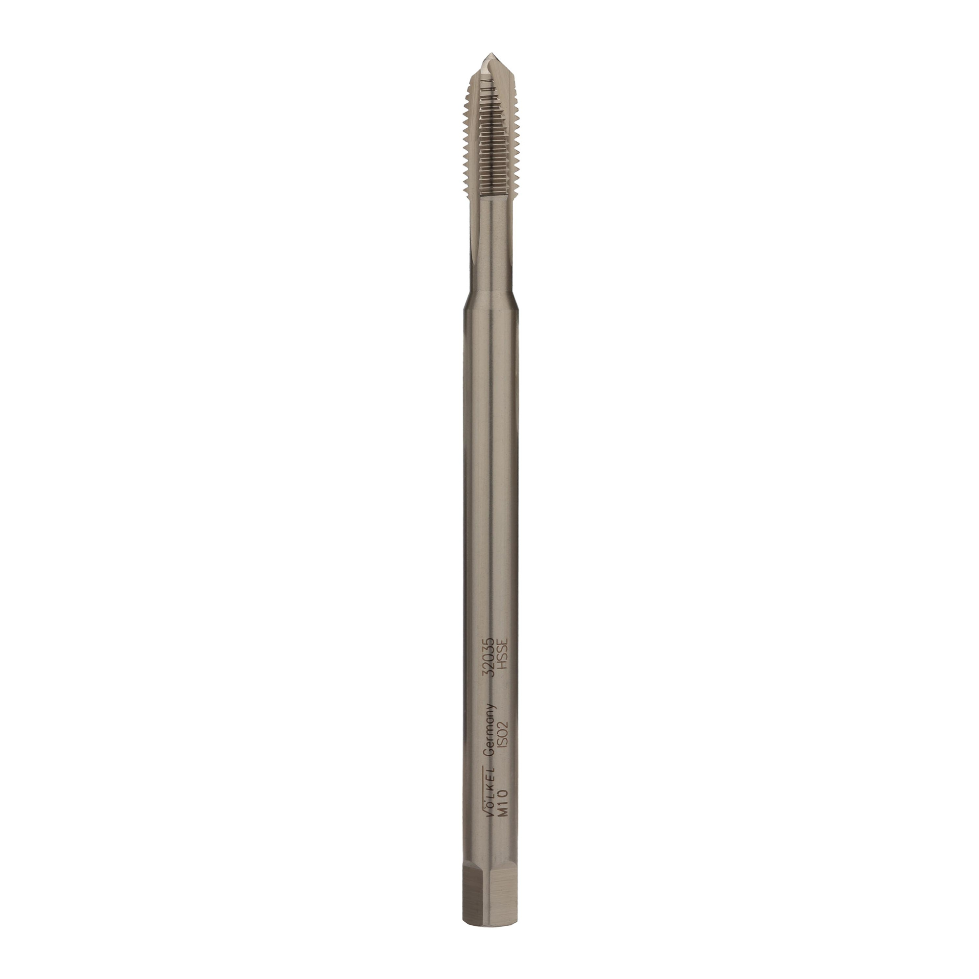 Метчик удлиненный машинный Volkel М10х1,5 DIN371XL 150мм HSSE 6h B/4-5P 32035