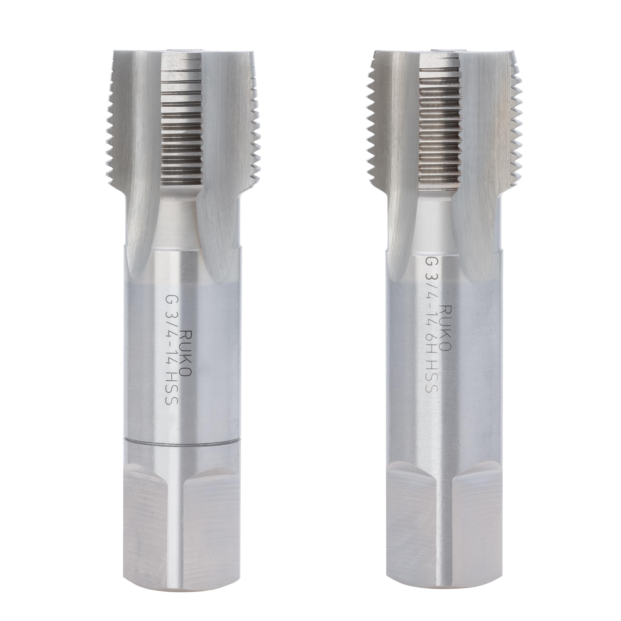 Набор метчиков 2шт Ruko HSS-G DIN5157 трубная резьба G 3/4"-14 236034
