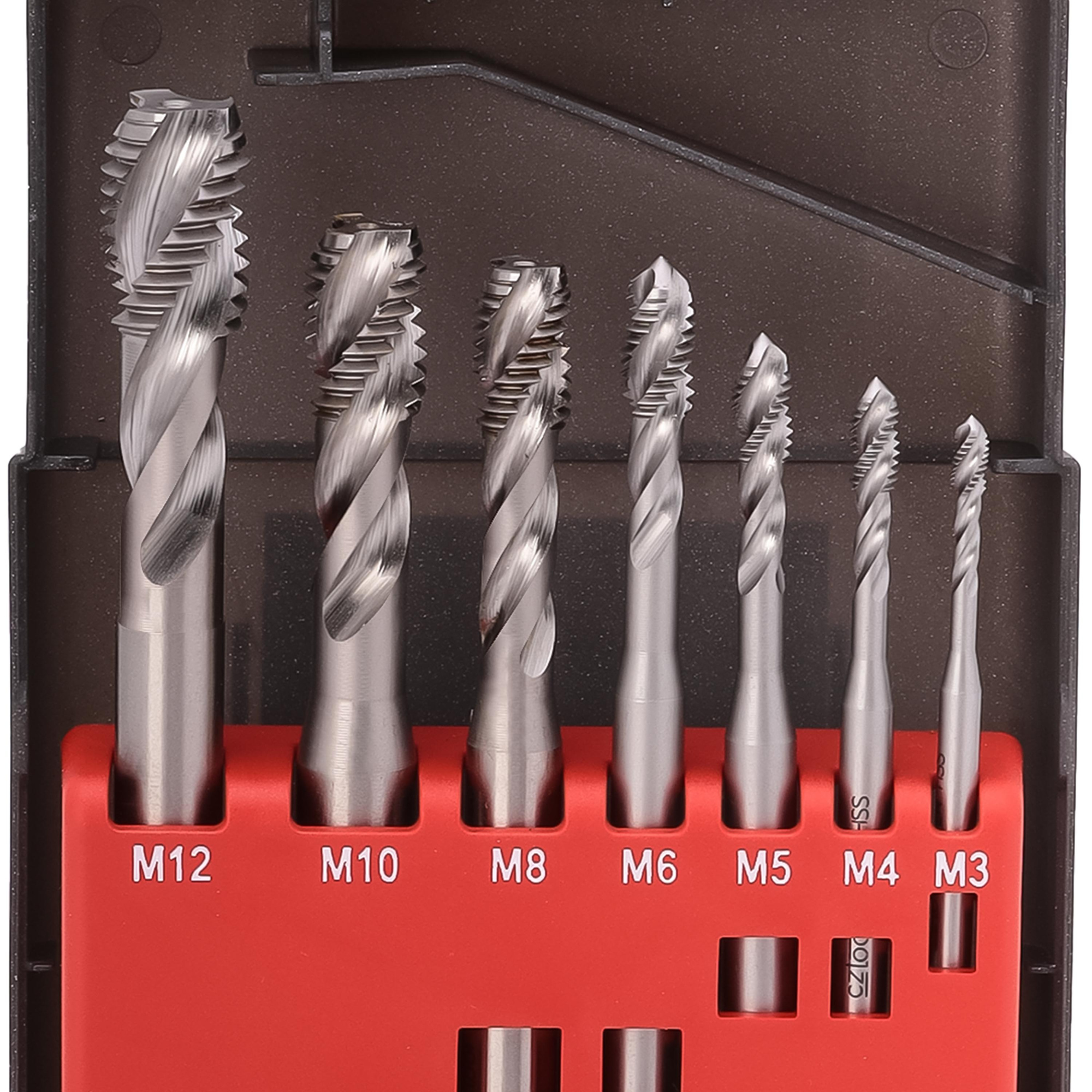 Набор машинных метчиков Bucovice Tools M3-M12 HSSE DIN371/376 7пр 105004