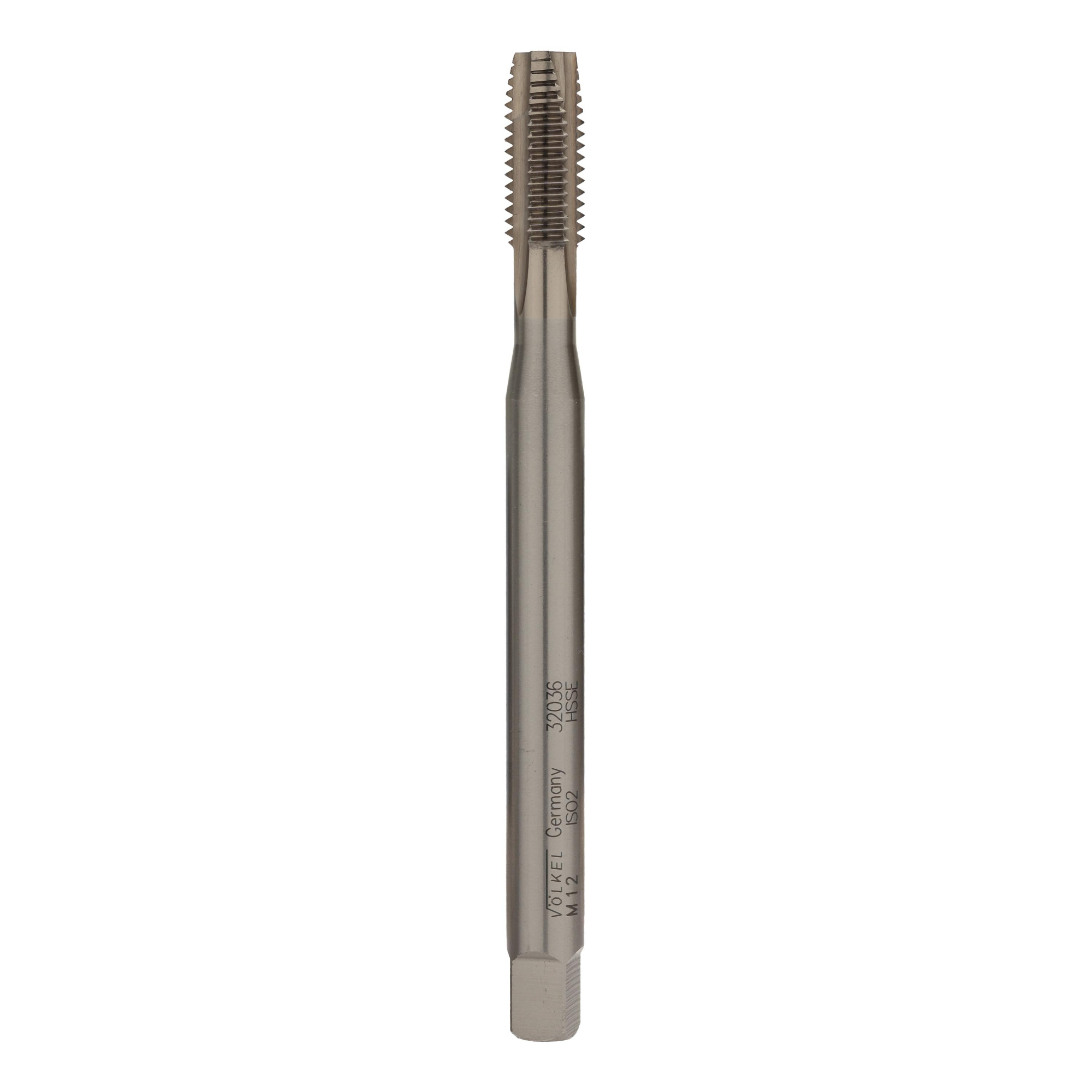 Метчик удлиненный машинный Volkel М12х1,75 DIN371XL 150мм HSSE 6h B/4-5P 32036