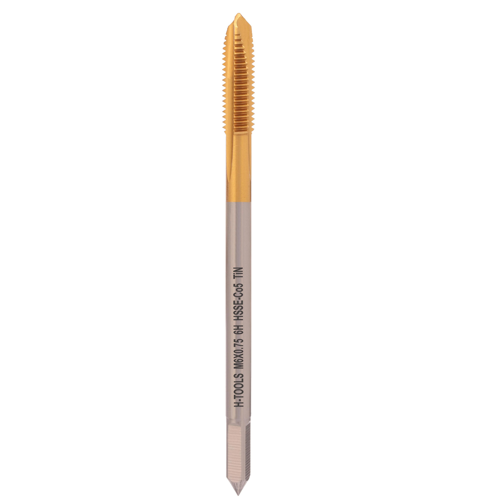 Метчик машинный H-Tools М6х0,75 DIN374 HSSE-TiN 6h B/4-5P 113X01-D2-0061